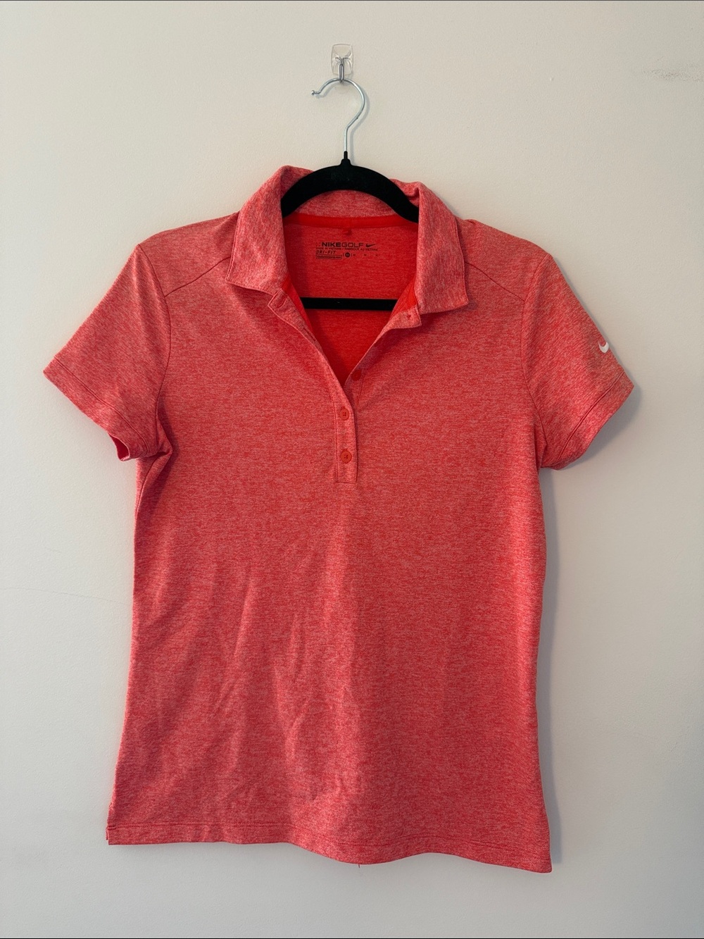 Nike Women’s Coral Red Heather Polo Shirt